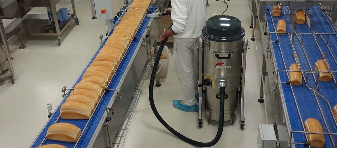Industriële stofzuigers voor de voedsel productie