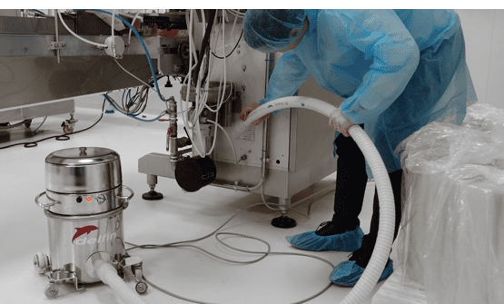industriële stofzuiger voor cleanrooms
